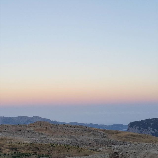 The contrast, the charm, the serenity dawn  tannourine  mountains ...