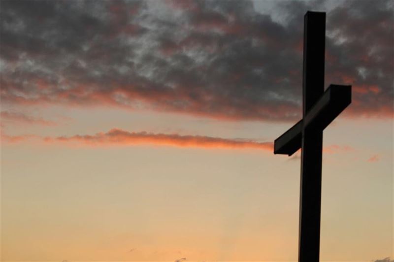 The Cross and The Clouds at Sunset (Rmeileh)