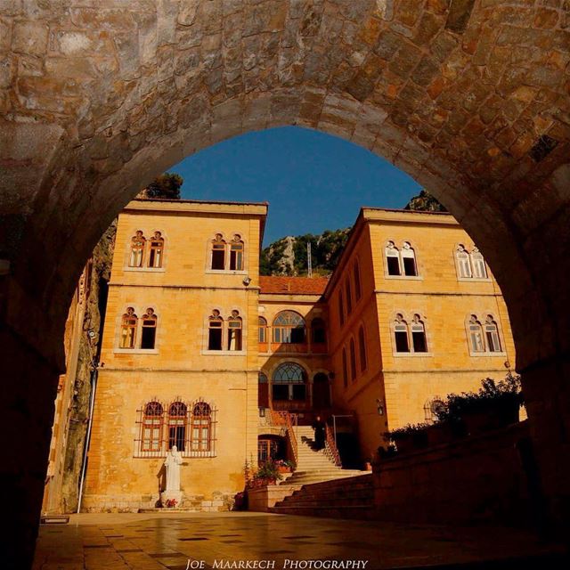 The entrance of St Antonios Monastery. Kozhaya, Lebanon.  lebanon  kozhaya... (Mar Antonios-Kozhaya)