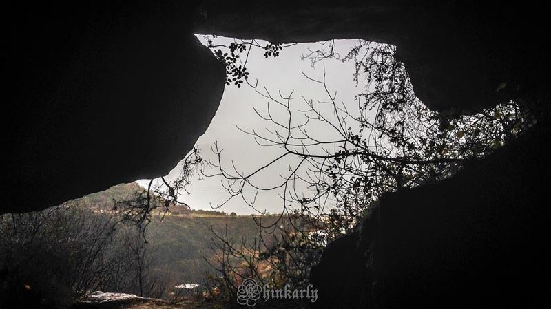 The entrance of the rouis cave looks like the head of an animal.Rouis... (Rweiss Grotto)