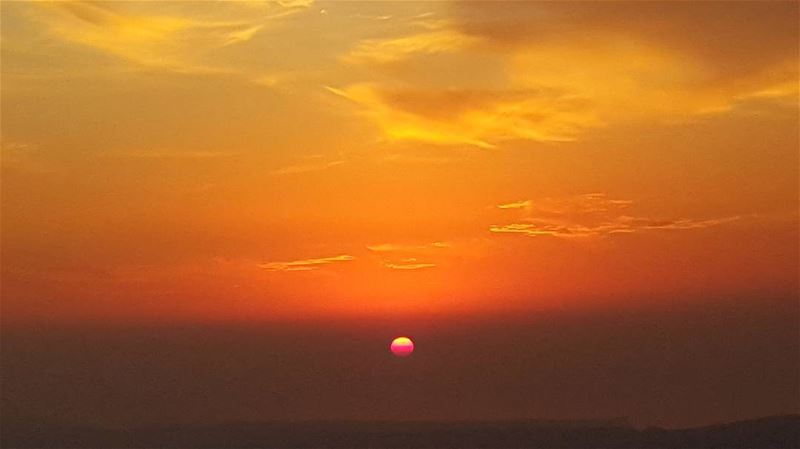 The fires of heaven  sunsets_ng  ig_sunsets  igcaptures ... (Miziâra, Liban-Nord, Lebanon)