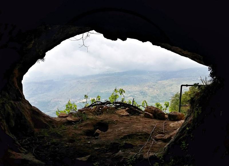 The frame of the cave leads to the frame of man. livelovetours ... (Akoura, Mont-Liban, Lebanon)