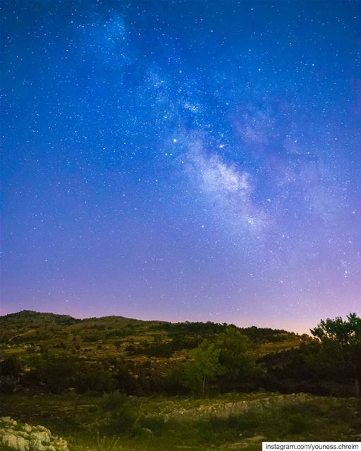 The Milky Way From South Lebanon milkyway  milkywaychaser  stars  night ...