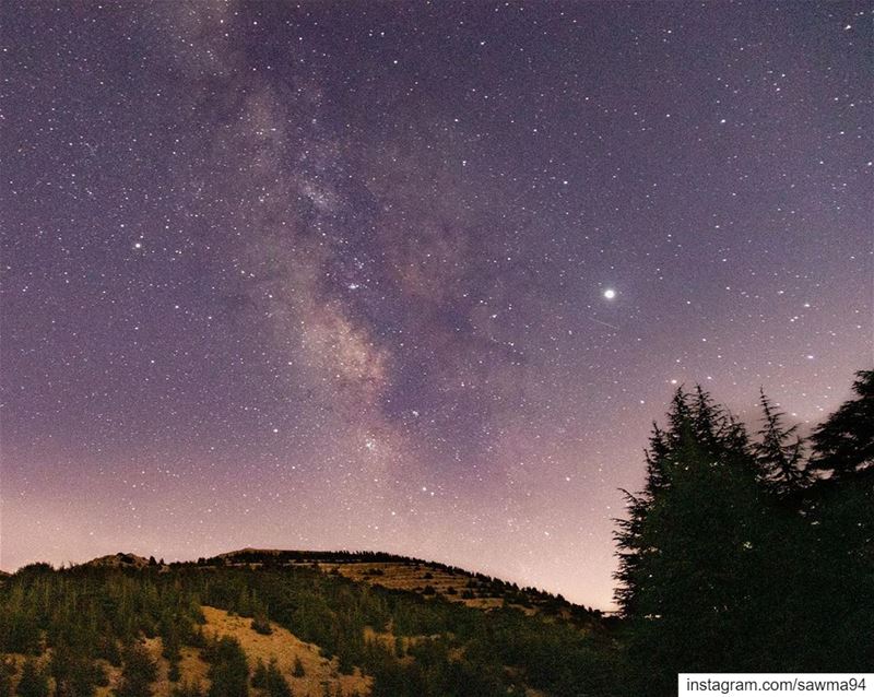 The Milky Way in our sky....... barouk  cedars  astrophotography ... (Al Shouf Cedar Nature Reserve)