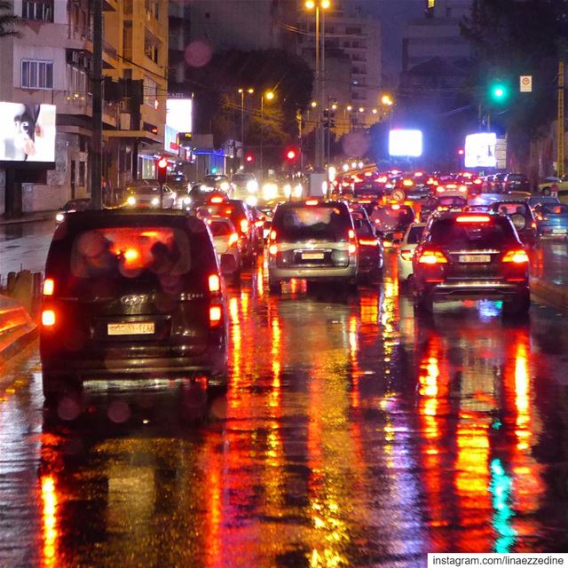 The only colorful lights in the city that never sleeps...... beirut ... (Achrafieh, Lebanon)