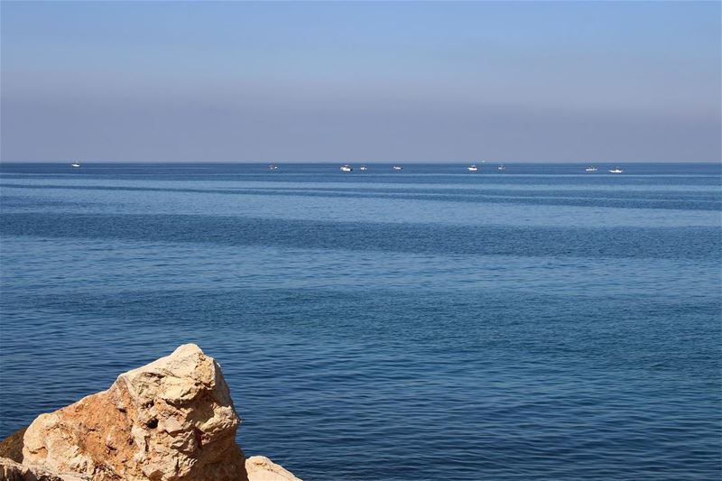 The sea today. Untouched photo  blue  sea  seascape  sealovers ... (Lebanon)
