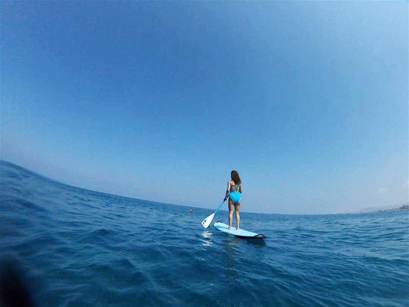 The season is back! Love waking up to this 💙  batroun  paddleboarding ... (Pierre & Friends)