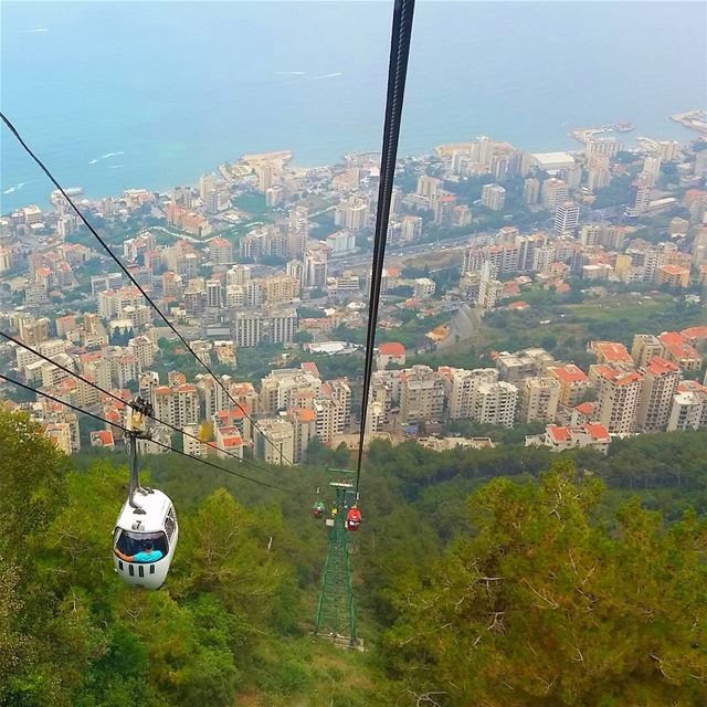 The sky was our limit, now the sky our point of view livelovebeirut ... (Harîssa, Mont-Liban, Lebanon)