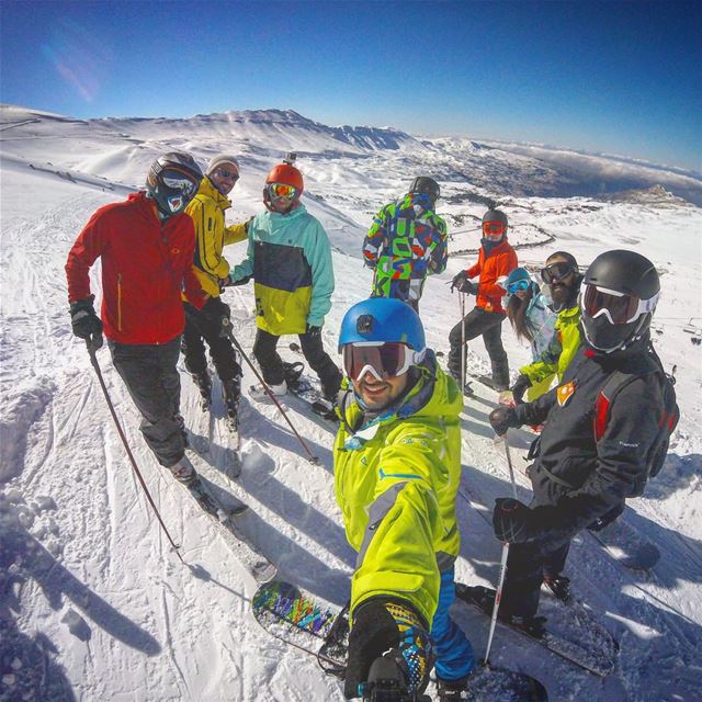 The squad 🚨 rolling ✨ lebanon  mylebanon  gopro  NRJML  TNFNRJ ... (Cedars of Lebanon ski resort)
