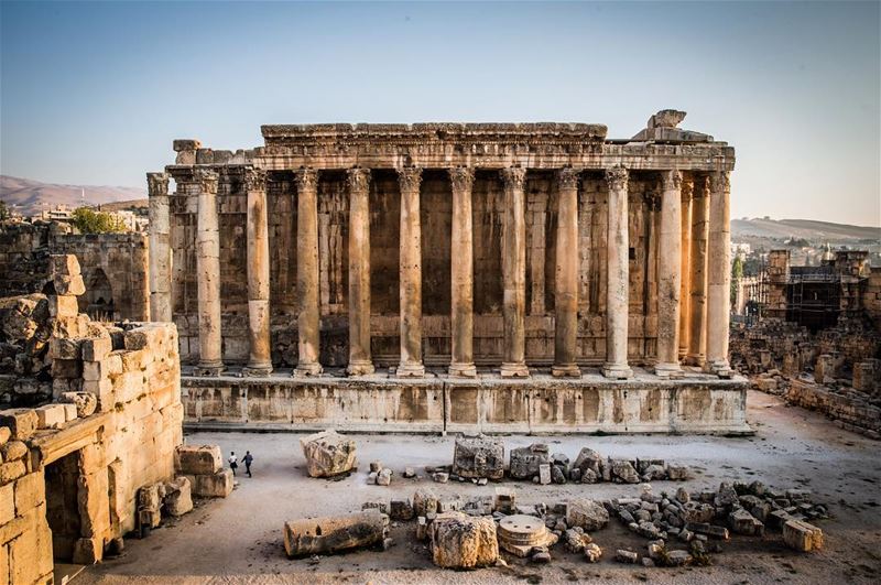 The Temple of Jupiter, Roman ruins in the Baalbek, Roman Temple