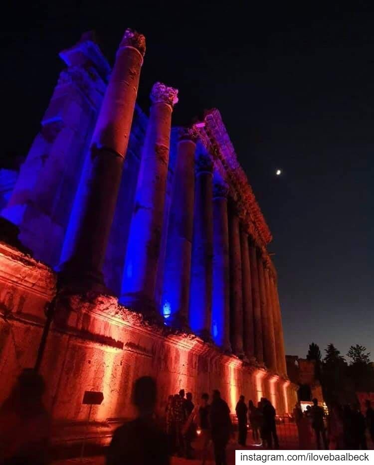 The Temples are Alive 🌙By @antoniohab Baalbeck  IloveBaalbeck  Lebanon ...
