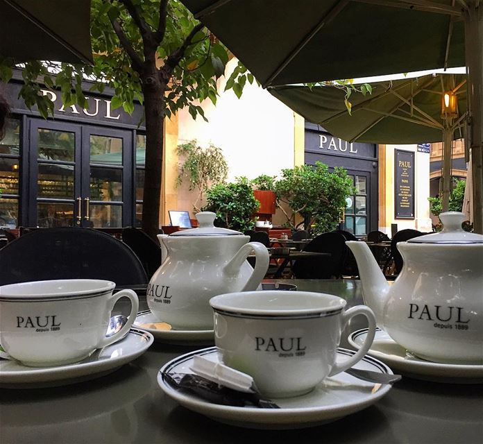 There's always Time for Tea 🍵 paulbakeryofficial  paularabia ... (Downtown Beirut)