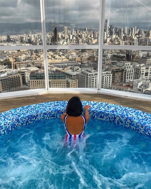 There's nothing quite like the feeling of being on top of the world! 📸🏙... (Four Seasons Hotel Beirut)