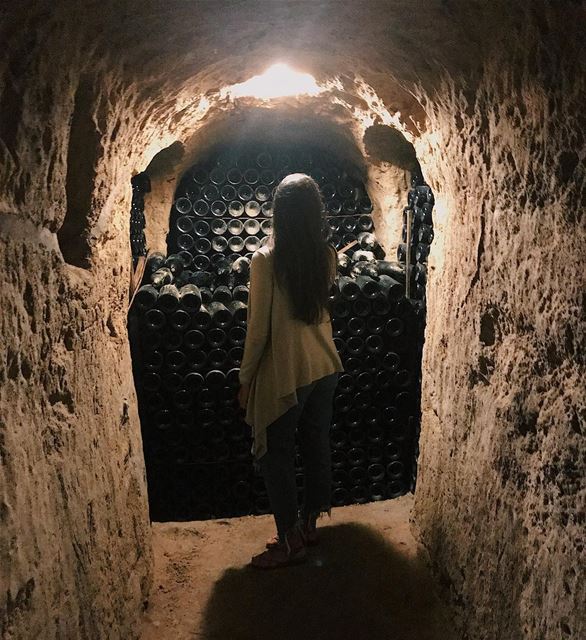These bottles of wine are hundreds of years old 🍷 If you're a wine... (Château Ksara)