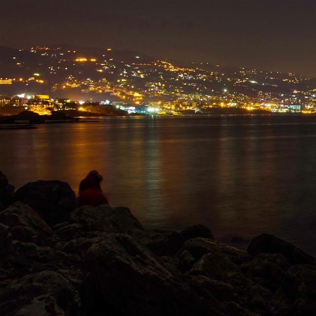 These garlands of lights on the Lebanese shore is the first thing I see as... (Byblos - Jbeil)