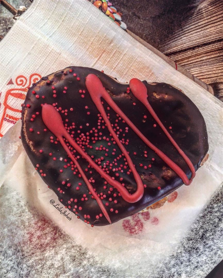 They call it valentines day...i call it Tuesday... donuts  chocolate ... (Dunkin Donuts - Downtown)