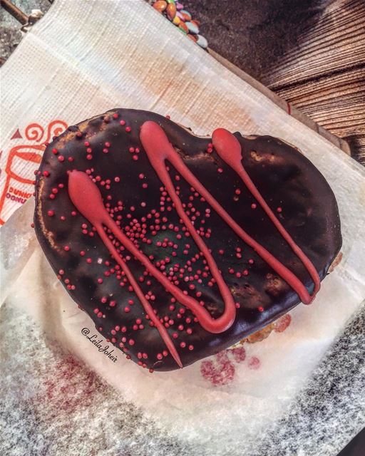 They call it valentines day...i call it Tuesday... donuts  chocolate ... (Dunkin Donuts - Downtown)