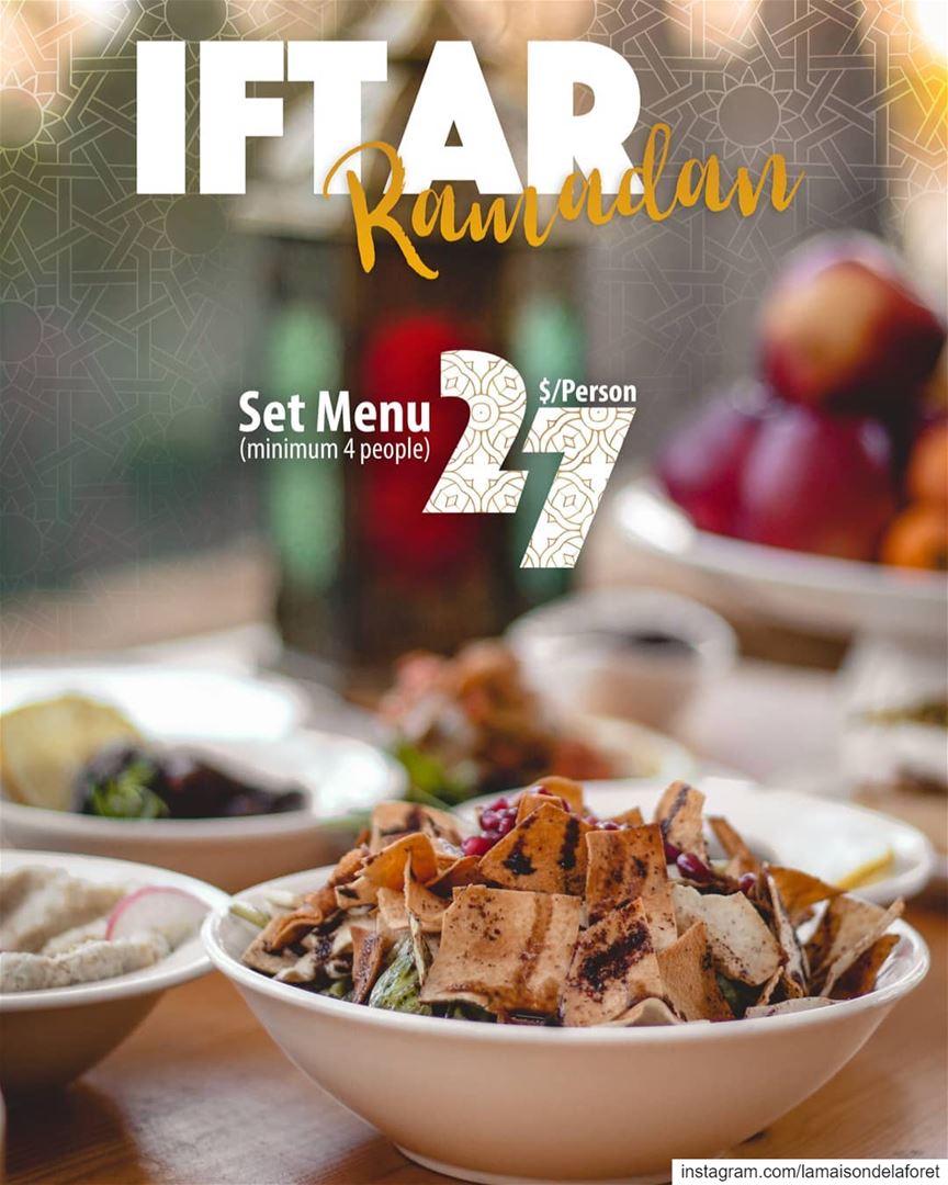 This holy month, savor a mouthwatering  Iftar with  Ramadan specialties...