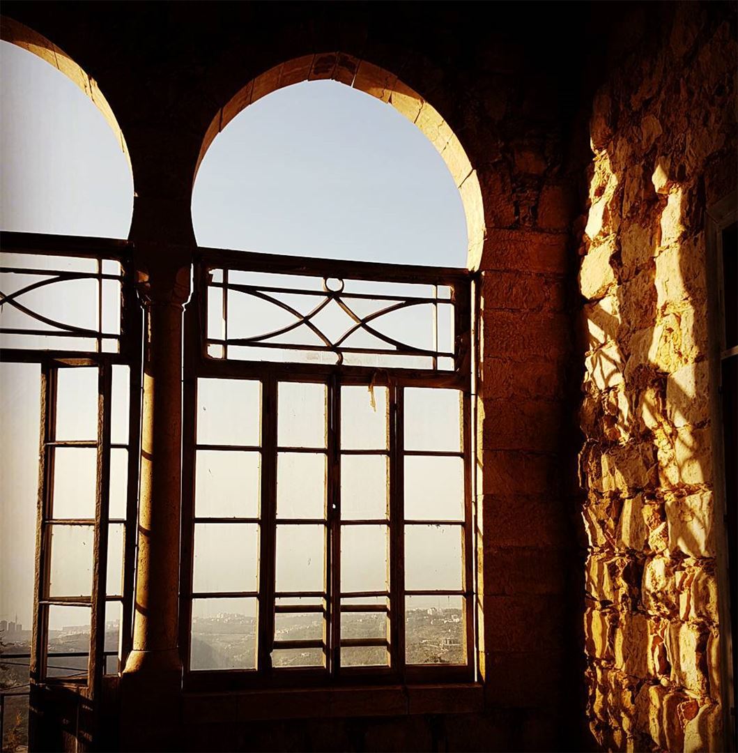 Through the windows of time, sunsets of life and shadows of hope...  abey ... (Abey, Mont-Liban, Lebanon)