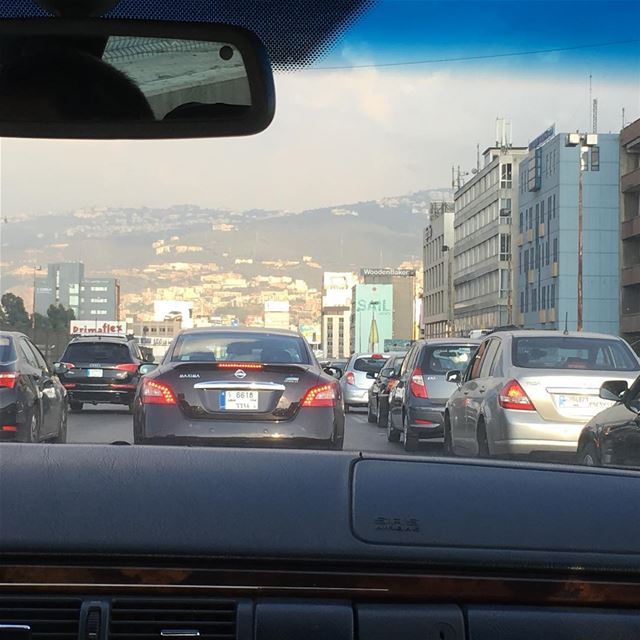 Traffic jam in Beirut  lebanoninapicture  beirut ... (Beirut, Lebanon)