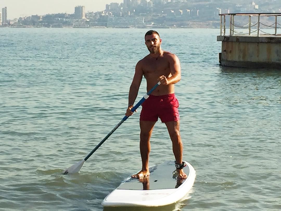 Training lifeguard Dany 🥇 champ... sup  sea  sun  standup  paddle ... (TIKI BAR / LAGON)