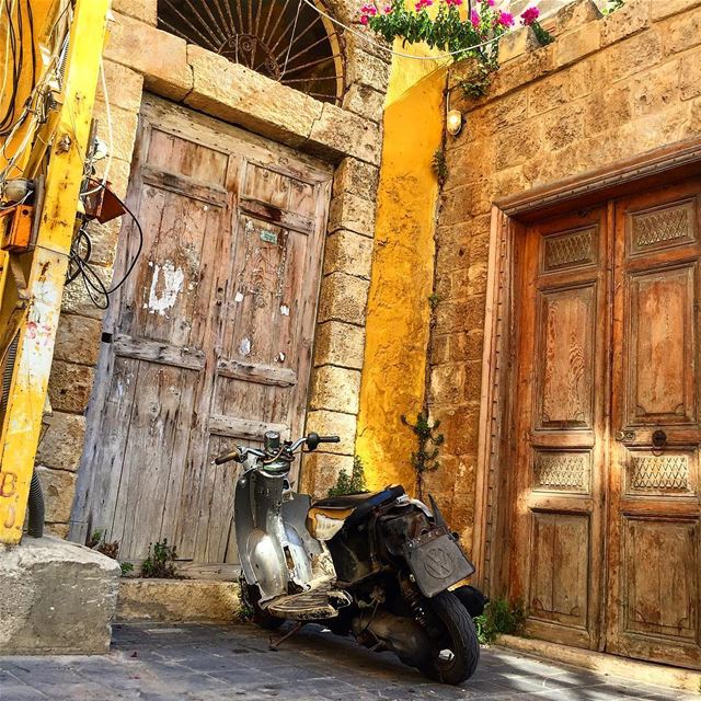 Tyre motorcycle diaries 2  motorcycle  motorcyclediaries  door ... (Tyre, Lebanon)