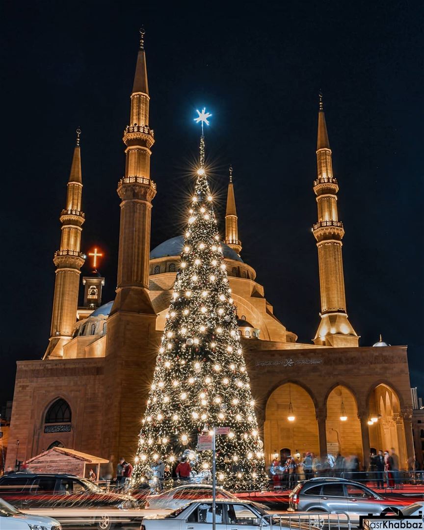 Unity in diversity ❤ ☾♱  christmas  streetphotography  streetlights ... (Beirut, Lebanon)