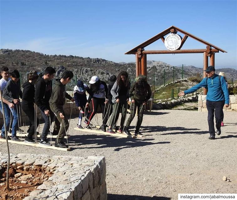 Up for some fun team building activities before your hike in  JabalMoussa?... (Jabal Moussa Biosphere Reserve)