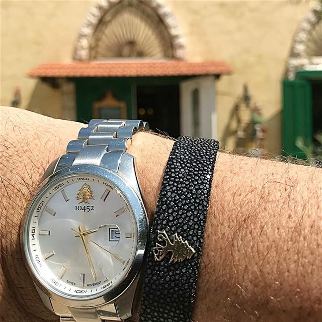 Visiting  ksara on a beautiful  spring  day . My  10452DNA  classic  watch... (Château Ksara)