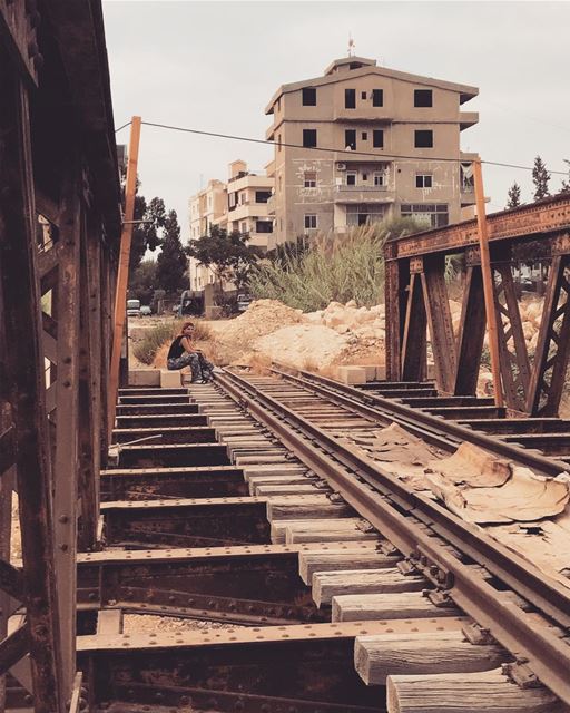 ~ Waiting for the train ~📸 @yarazzi ____________________________... (Nahr Ibrahim, Mont-Liban, Lebanon)