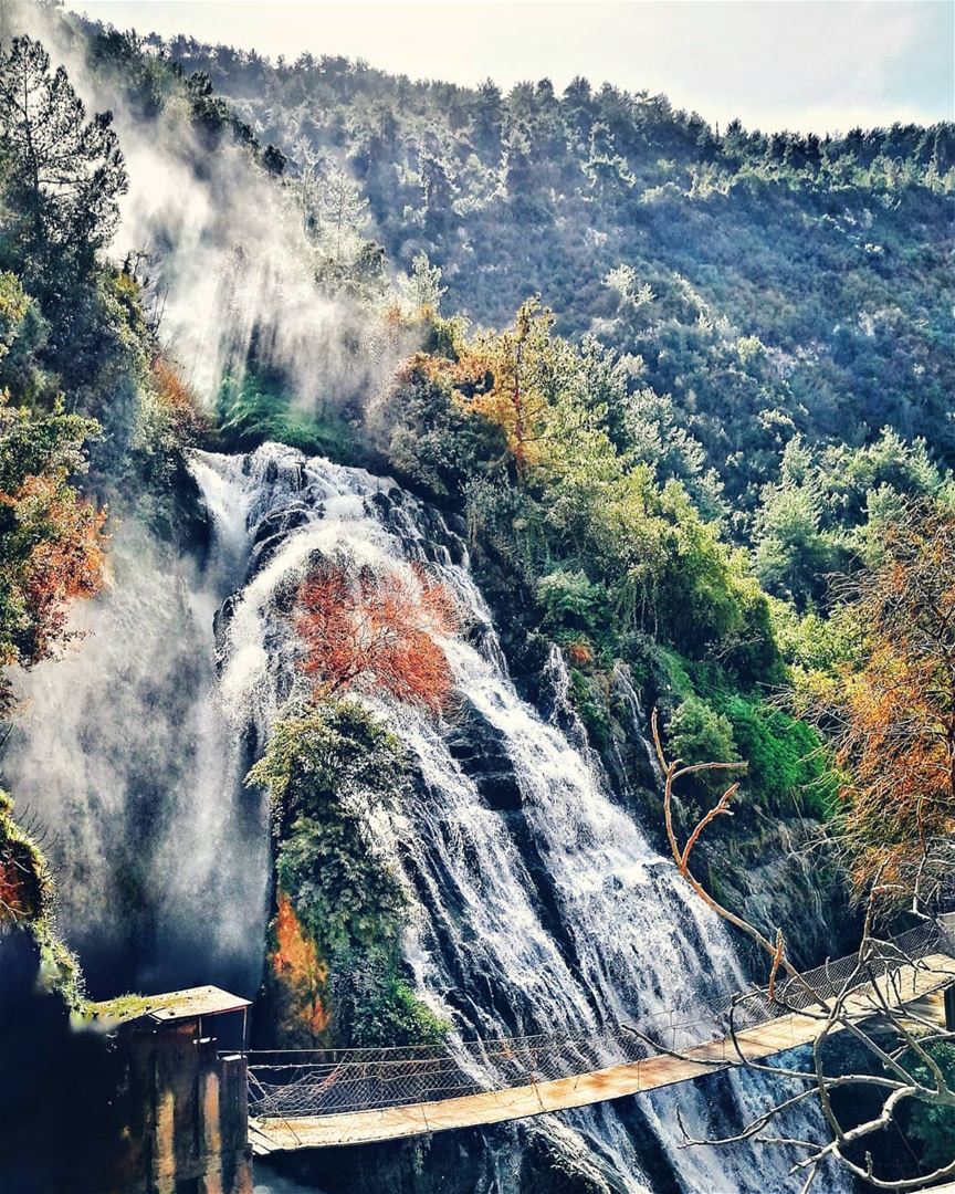Waterfall and Chill! ...... beautifuldestinations  places_wow ... (Ouyoun El Samak Waterfalls)