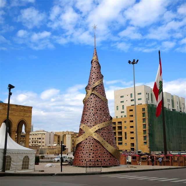 We love Beirut's Christmas tree this year, in spite of the fact that it's... (Beirut, Lebanon)