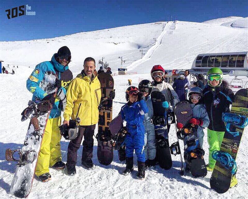 We turn snowboarding 🏂 into an experience ‼️" A family 👨‍👩‍👧‍👦 that... (Mzaar Kfardebian)