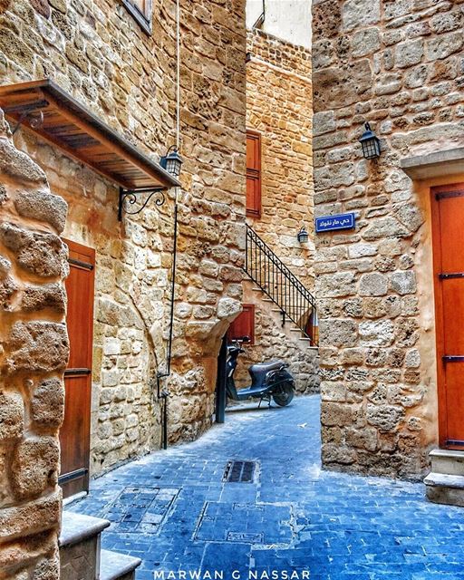 We wander through old streets and pause before the age stricken houses and... (Sidon, Lebanon)