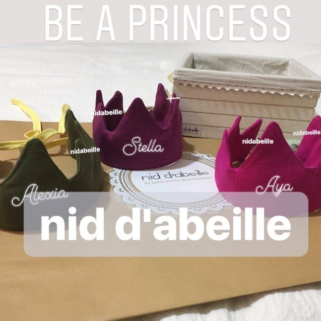 Wear your crown 💖 Write it on fabric by nid d'abeille  crown  princess ...