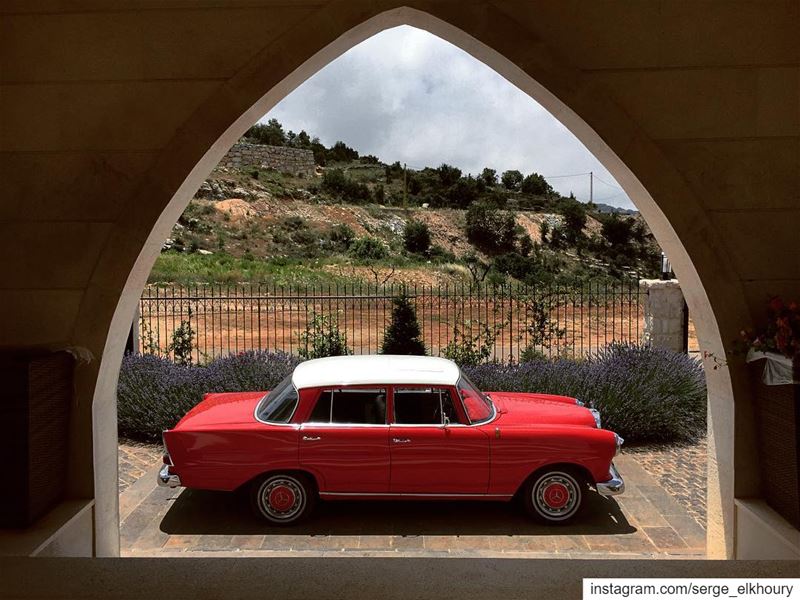 Welcome home sweetheart.———————————————————————— mercedes  classic  190 ... (Lihfid, Mont-Liban, Lebanon)