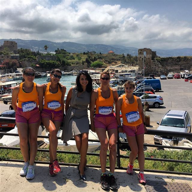 Welcoming the brave ladies running for the  runsawa project to support ... (Byblos Sur Mer)