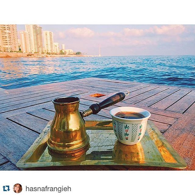 What better than Lebanese aroma coffee and Mediterranean!!!! Live the experience....