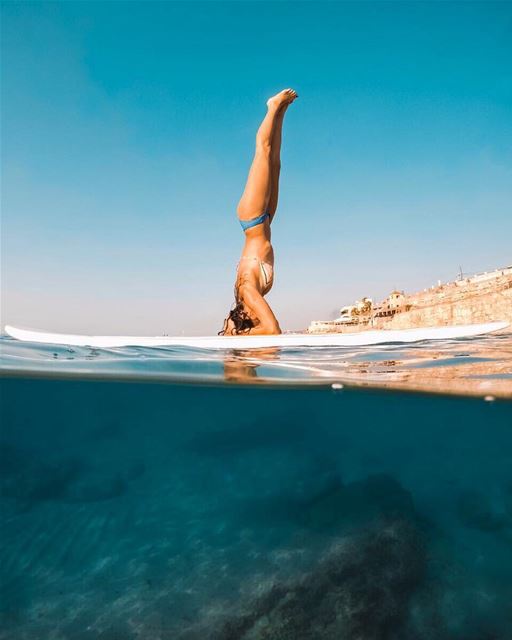 When @dany_111 is behind the lens ✨📸  supyoga  standuppaddle  water ... (Batroûn)