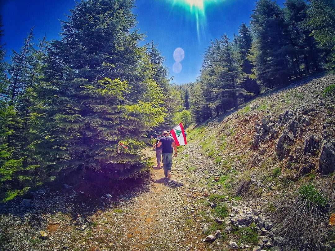 When 🇱🇧 guides your  hikingtrip ✌ مشوار_مع_مغوار  cedars ... (Arz el Maasser)