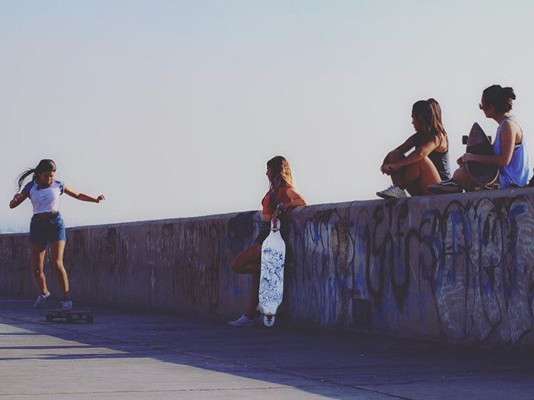 When he's out with the girls 😏- - repost @samerdiab1 skateboarding ...