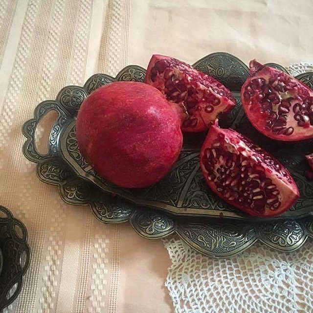 When I saw my neighbour's pomegranate   رمان tree being eaten by birds I...