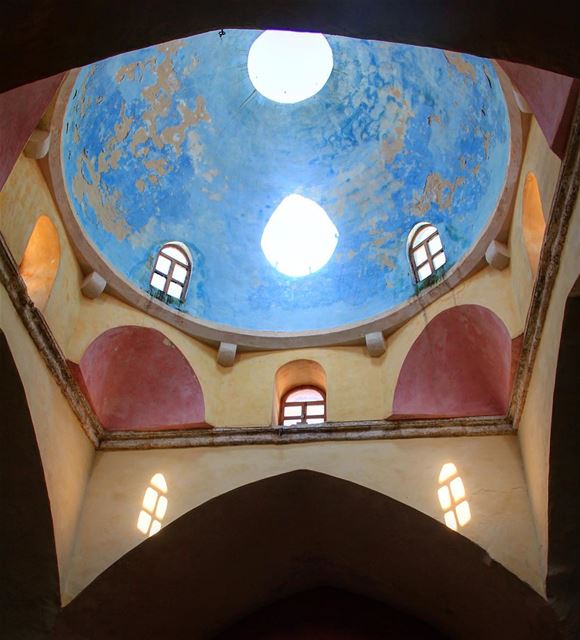 When light comes inside through beautiful shapes. authentic  old  hammam ... (Tripoli, Lebanon)