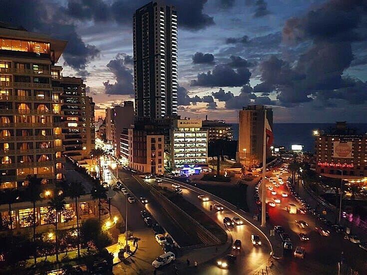 When night comes,No sleep in this City 🌃💙------------------------------ (Beirut, Lebanon)