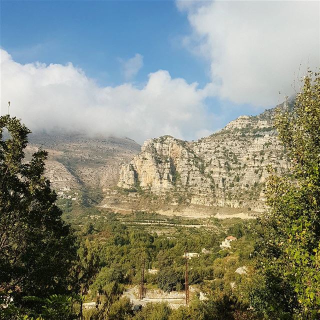 When the high mountains of Mount Lebanon meet the clouds !  tourlebanon ... (Majdel el-Aqoura)