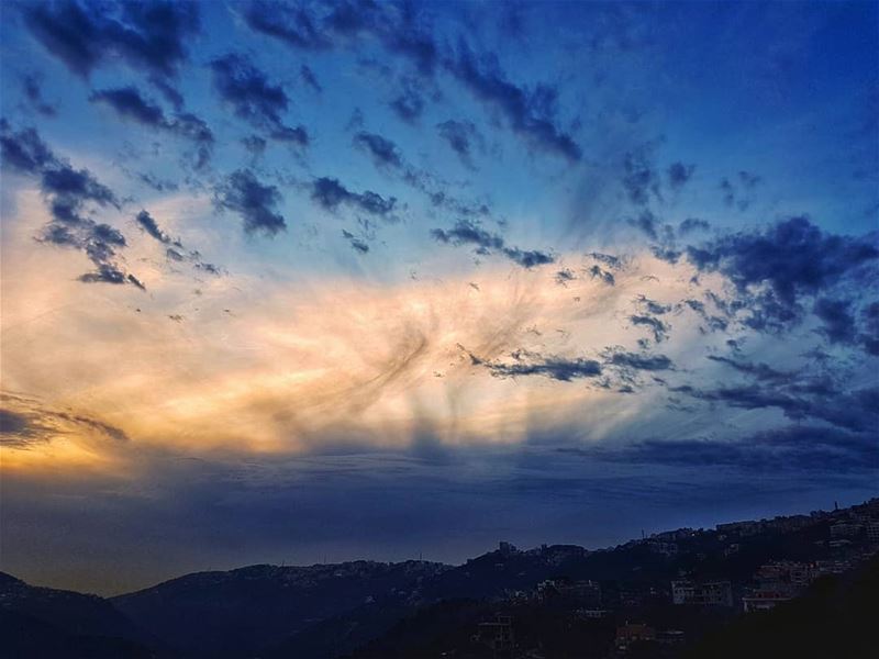 When there is a priceless painting in the sky  sunset  sunset_ig ... (Brummana)