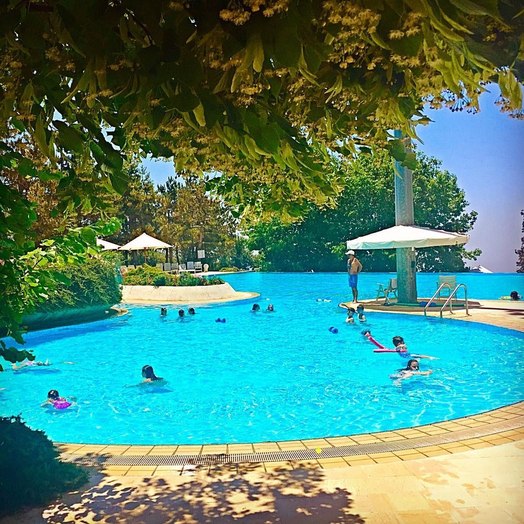 When you take monday off  pool  perfection  pool  mountains  lebanon ... (Tilal Faqra)