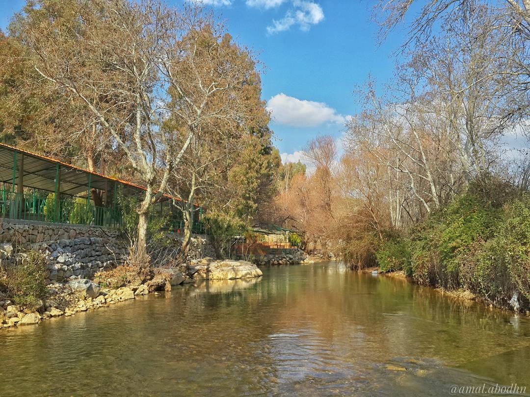 Where there are no people, the nature shines in perfection,, نهر_الحاصباني... (Hasbani River- Hasbaya)