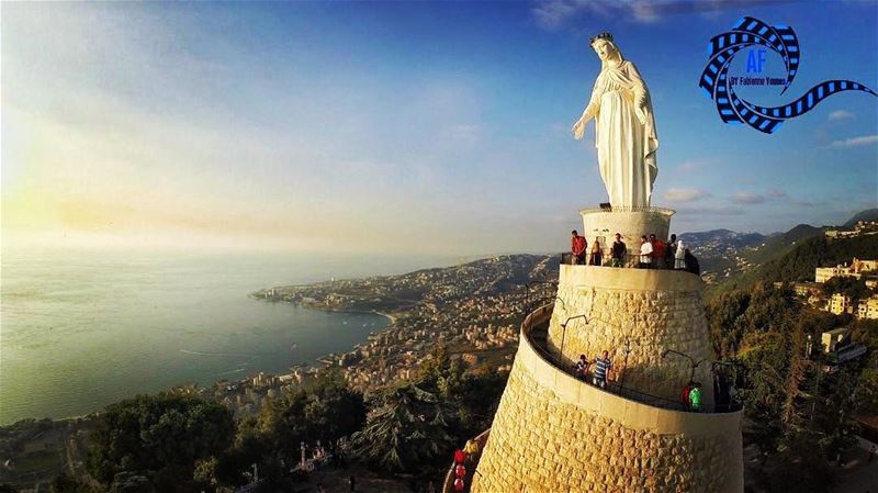 While she holds you hand , You cannot FALL !   blomshabeb  mothermary ... (Our Lady of Lebanon)