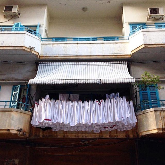 White laundry day ⚪️ liveauthentic (Mar Mkhayel)
